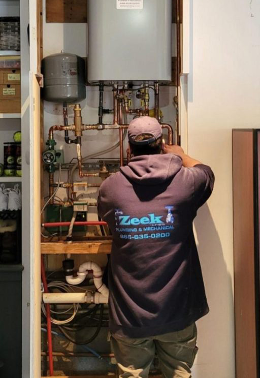 Zeek Plumbing high efficiency combi boiler scaled